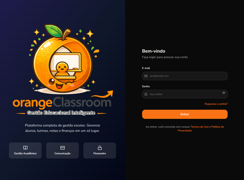 Print do sistema Orange Classroom